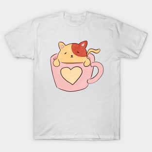 Cute Cat in a Cup T-Shirt